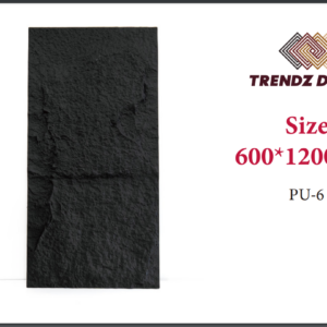 "Decorative PU stone panels installed on modern living room feature wall"